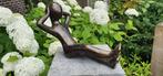 MAN RELAXEND / bronzen tuinbeeld, Tuin en Terras, Nieuw, Info@huisentuindecoratiemarie.nl, Mensenbeeld, Huis en tuin decoratie marie