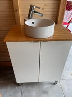Mmooi badkamermeubeltje met wasbak (62b x 40d x 105h), Huis en Inrichting, Badkamer | Badkamermeubels, Ophalen, Zo goed als nieuw