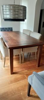 Massief houten eetkamer tafel, Huis en Inrichting, Tafels | Eettafels, Ophalen, Gebruikt, 200 cm of meer, 50 tot 100 cm