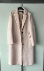 Beaumont 40 lange jas Mantel beige ecru crème polyester wol, Maat 38/40 (M), Beige, Beaumont, Nieuw