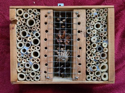 Klein insectenhotel, bijenhotel, Tuin en Terras, Tuinwanddecoratie, Zo goed als nieuw, Ophalen of Verzenden