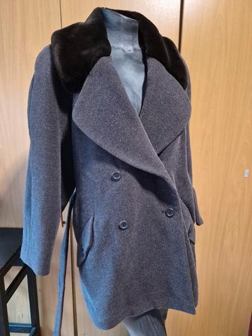 Vintage Gaston Jaunet alpaca/Wollen Mantel - Maat M beschikbaar voor biedingen