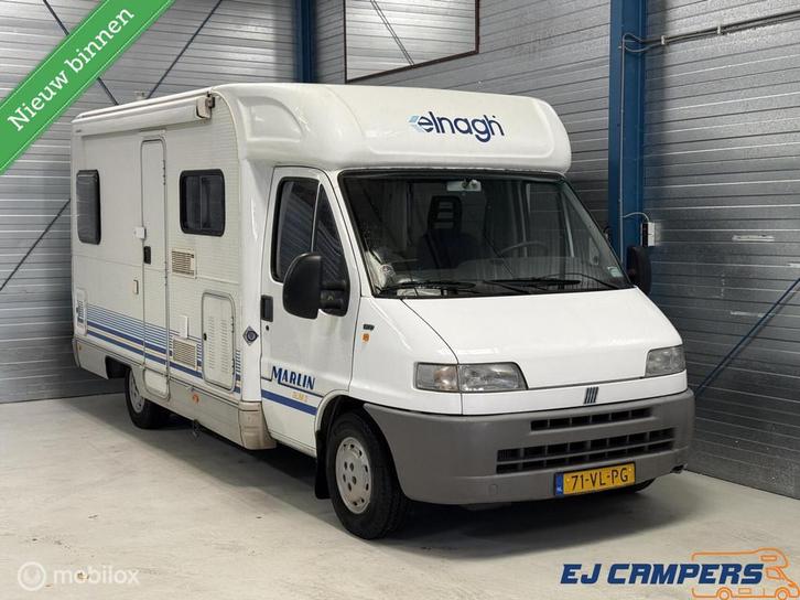 Fiat DUCATO 14 Elnagh, Caravans en Kamperen, Campers, Bedrijf, Half-integraal, Fiat, Diesel, Handgeschakeld, Boiler, Koelkast