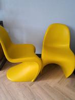 2 vitra panton groen design stoel, Huis en Inrichting, Fauteuils, Ophalen, Zo goed als nieuw, 75 tot 100 cm, 50 tot 75 cm