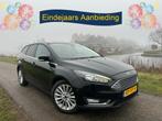 Ford FOCUS Wagon 1.0 126 PK Titanium Navi / Clima / Keyless, 65 €/maand, Stof, Gebruikt, Zwart