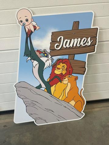 Geboortebord - Lion King beschikbaar voor biedingen