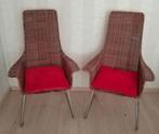 2 stoelen met leuningen, Huis en Inrichting, Stoelen, Ophalen, Gebruikt, Twee, Bruin