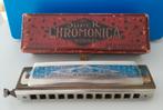 Vintage oude Mondharmonica M. Hohner Super Chromonica C, Muziek en Instrumenten, Blaasinstrumenten | Mondharmonica's, Chromatisch