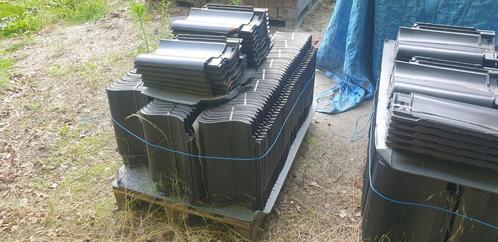 Koramic Madura zwart edel engobe dakpannen,, Doe-het-zelf en Verbouw, Dakpannen en Dakbedekking, Zo goed als nieuw, Dakpannen