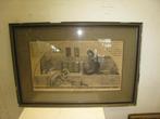 Litho van Bijbels tafereel met Maria, Antiek en Kunst, Kunst | Schilderijen | Klassiek