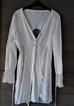 Blouse/tuniek  Isla Ibiza Bonita ibzmode wit + transparant L, Kleding | Dames, Wit, Maat 42/44 (L), Ophalen of Verzenden, Zo goed als nieuw