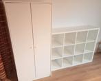 Ikea KALLAX + KLEPPSTAD - Wit, Huis en Inrichting, Kasten | Kledingkasten, Ophalen, 50 tot 100 cm, Zo goed als nieuw, Minder dan 100 cm