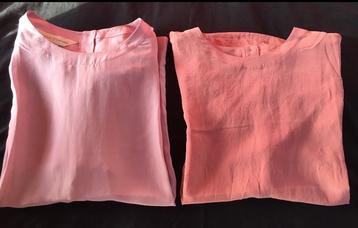 Zijden blouses oudroze kwaliteit Casual Corner design Nieuw beschikbaar voor biedingen