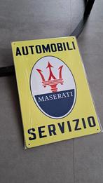 Garagebord Maserati servizio. 20x30cm., Ophalen of Verzenden