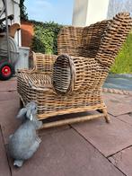 Rieten kinderstoel voor buiten, Tuin en Terras, Ophalen, Gebruikt, Rotan