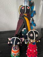 Ndebele poppetje, stof/kralen,metaal, Afrika, 3 stuks €45,00, Ophalen, Nieuw
