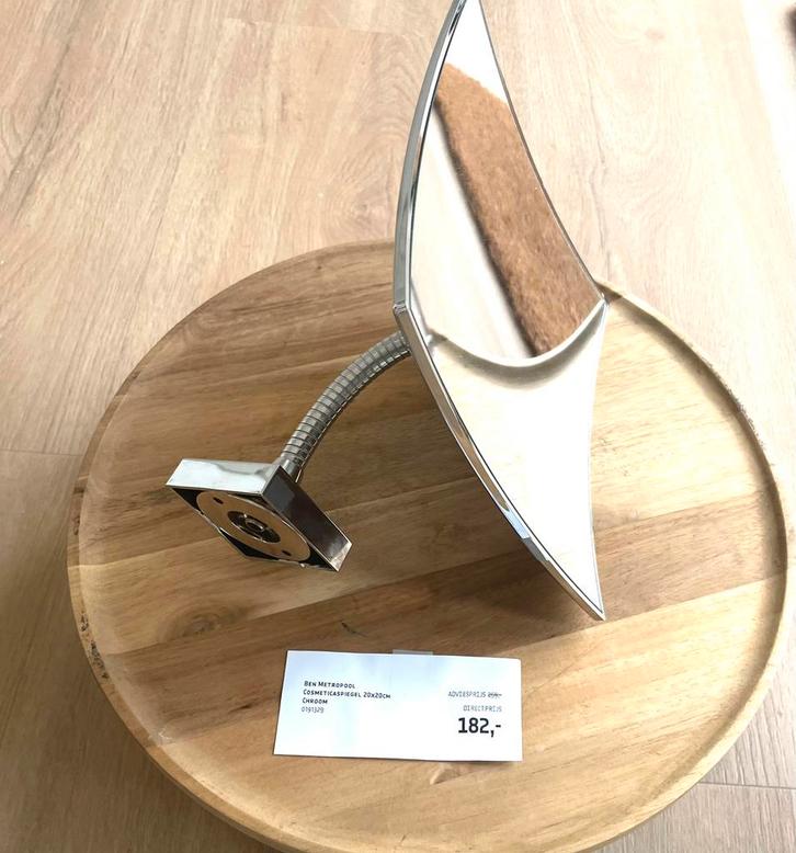 🌸Ben Metropool make-up spiegel 20x20 cm Chroom nieuw, Huis en Inrichting, Badkamer | Badtextiel en Accessoires, Nieuw, Overige typen