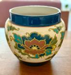 Vintage Modica Gouda Plateel Bloempot - Aster Decor, Ophalen of Verzenden