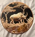 Decoratieve Plaat met Neushoorn, Ophalen of Verzenden, Nieuw