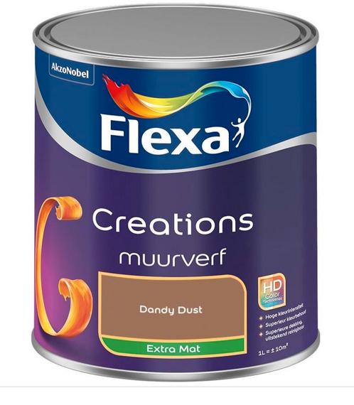 Flexa Creations Muurverf Dandy Dust Extra Mat, Doe-het-zelf en Verbouw, Verf, Beits en Lak, Nieuw, Verf, Minder dan 5 liter, Bruin