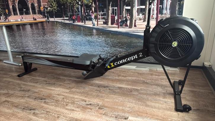 Concept 2 Model D Roeitrainer met PM5 monitor roeimachine, Sport en Fitness, Fitnessapparatuur, Gebruikt, Roeitrainer, Rug, Aluminium