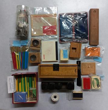 Vintage Schrijfset - Inktpennen, Inktpotjes & Meer beschikbaar voor biedingen
