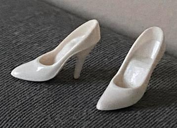 Vintage Barbie Superstar era 80 s witte pumps Mattel beschikbaar voor biedingen