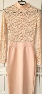 Kanten Kokerjurk Penciljurk XS !, Verzenden, Zo goed als nieuw, Knielengte, Roze