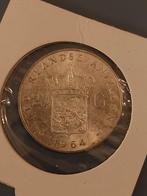 2,5 gulden zilver nederlandse antillen 1964, Postzegels en Munten, Munten | Nederland, Koningin Juliana, Zilver, Ophalen of Verzenden