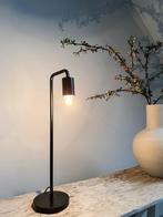 Tafellamp zwart metaal |  B. Frandsen *HIT*, Ophalen of Verzenden, Zo goed als nieuw, Metaal, Minder dan 50 cm