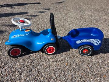 Bobby car loopauto met aanhanger en leuning/duwstang beschikbaar voor biedingen