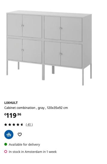 Lixhult Cabinet beschikbaar voor biedingen