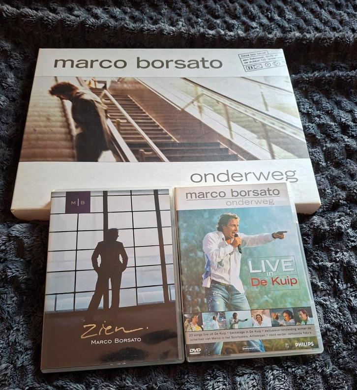 Marco Borsato DVD Boxset - Onderweg & Zien, Cd's en Dvd's, Dvd's | Muziek en Concerten, Zo goed als nieuw, Documentaire, Boxset