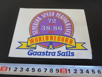 sticker GAASTRA Sails Suprior Speed performance WORLDRECORD  beschikbaar voor biedingen