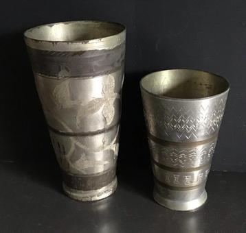 2 x handgemaakte LASSI beker of bruidsbeker. beschikbaar voor biedingen
