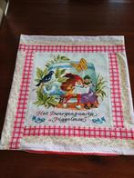 Kussen met borduurwerk,,Paartje Piggelmee,, 50/50cm, Ophalen of Verzenden, Nieuw, Overige kleuren, Vierkant