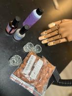 Oefen hand met nagels en vloeistof, Sieraden, Tassen en Uiterlijk, Uiterlijk | Cosmetica en Make-up, Ophalen, Gebruikt, Overige kleuren