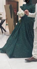 Prachtige groene trouwjurk, Kleding | Dames, Trouwkleding en Trouwaccessoires, Ophalen of Verzenden, Gedragen, Groen, Trouwjurk