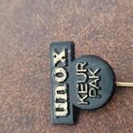 SPELDJE Unox keurpak, Verzamelen, Speldjes, Pins en Buttons, Ophalen of Verzenden, Zo goed als nieuw