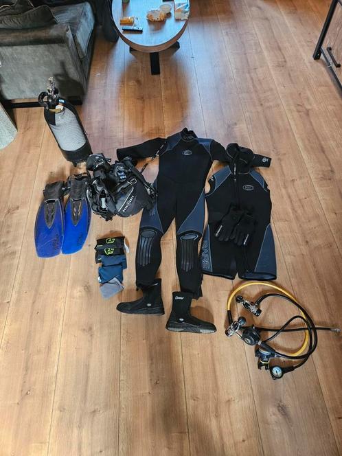 Complete duikset. 41/M, Watersport en Boten, Duiken, Gebruikt, Duikpak, Ophalen
