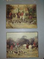 Vintage Jachttaferelen Wanddecoratie Set, Ophalen of Verzenden