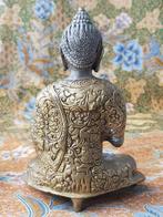 Prachtig oud Oosters verguld brons beeldje van Boeddha., Antiek en Kunst, Ophalen of Verzenden