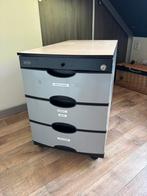 Mooie solide ladenkast! Voor onder een bureau., Huis en Inrichting, Bureaus, Ophalen of Verzenden, Met wielen, Gebruikt