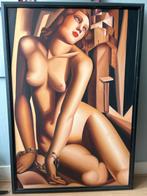 Lempicka stijl schilderij, handgeschilderd hxb 1.20 x 85, Ophalen
