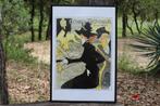 Brocante - Poster in lijst, Toulouse-Lautrec!, Foto of Poster, Gebruikt, Ophalen of Verzenden