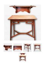 Art Nouveau tafel en boekenplank, Antiek en Kunst, Antiek | Meubels | Tafels, Ophalen of Verzenden