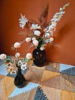 Vazen set cheetah met beige bloemen, Huis en Inrichting, Ophalen of Verzenden, Nieuw