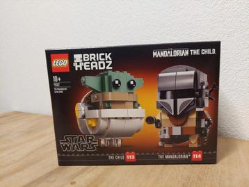Lego Star Wars Brickheadz 75317 De Mandalorian en het Kind beschikbaar voor biedingen