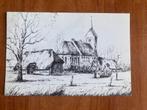 Pentekening Kerk Anloo. 1990., Verzamelen, Gelopen, Ophalen of Verzenden, Drenthe, 1980 tot heden