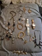 Diverse sieraden, horloges, oorbellen, kettingen, ringen, Sieraden, Tassen en Uiterlijk, Antieke sieraden, Ophalen of Verzenden